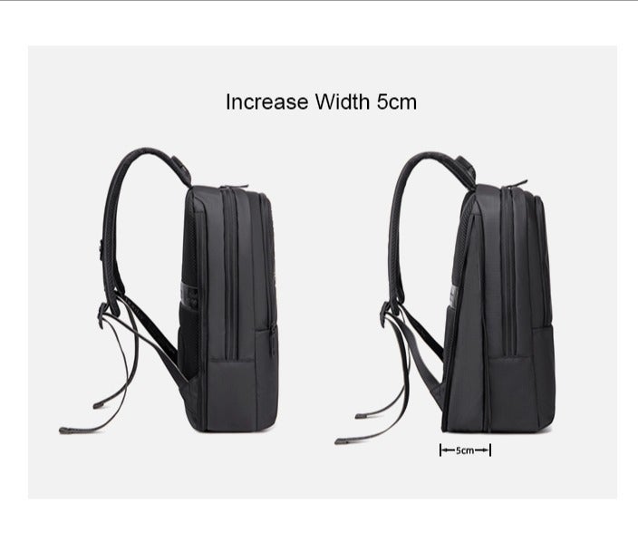 ARCTIC HUNTER Water Repellent Laptop Backpack 15.6 Inch Polyester Travel Shoulder bag for Men and Women, B00529, Grey - Image 5